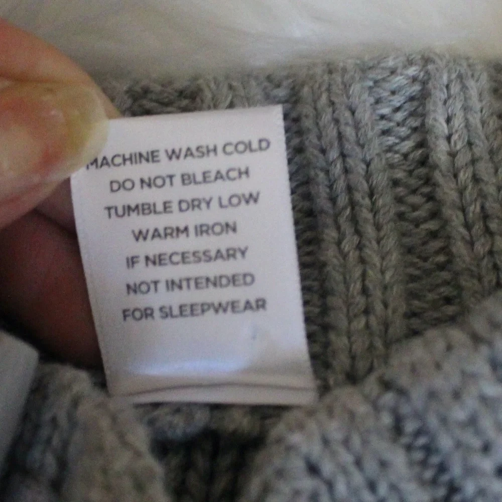Gymboree, grey Cable Knit Sweater ....